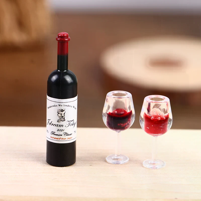 Wine Y Beer - 5Pcs 1:12 Dollhouse Miniature Wine Cup