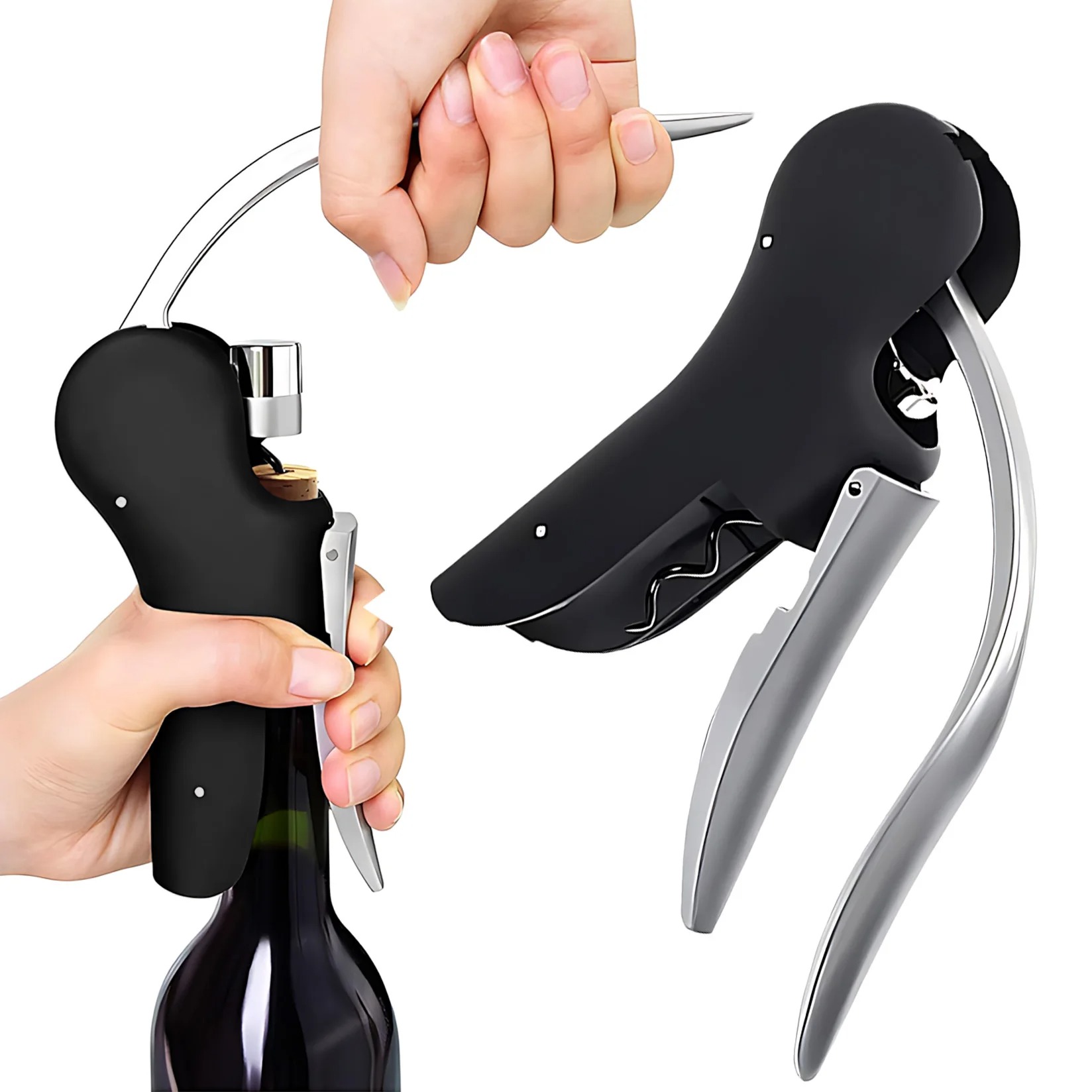 Cork Screw Lever - Convenient Bottle Openers Wine Tool Set