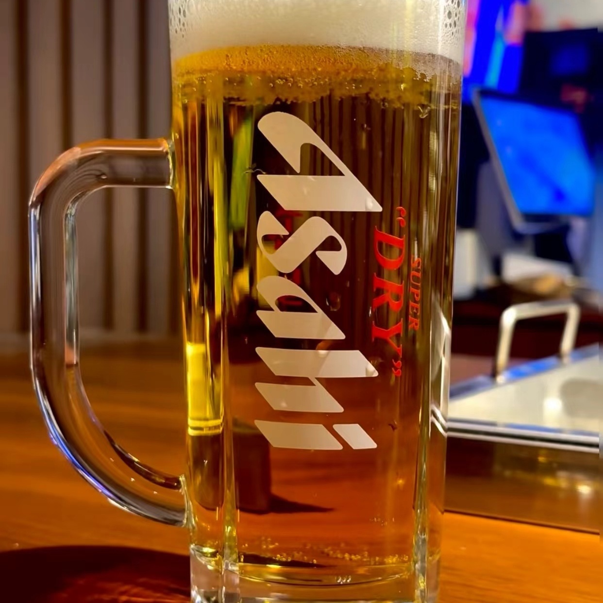 Beer Mug Handled - Asahi Thickened Beer Cup with Handle