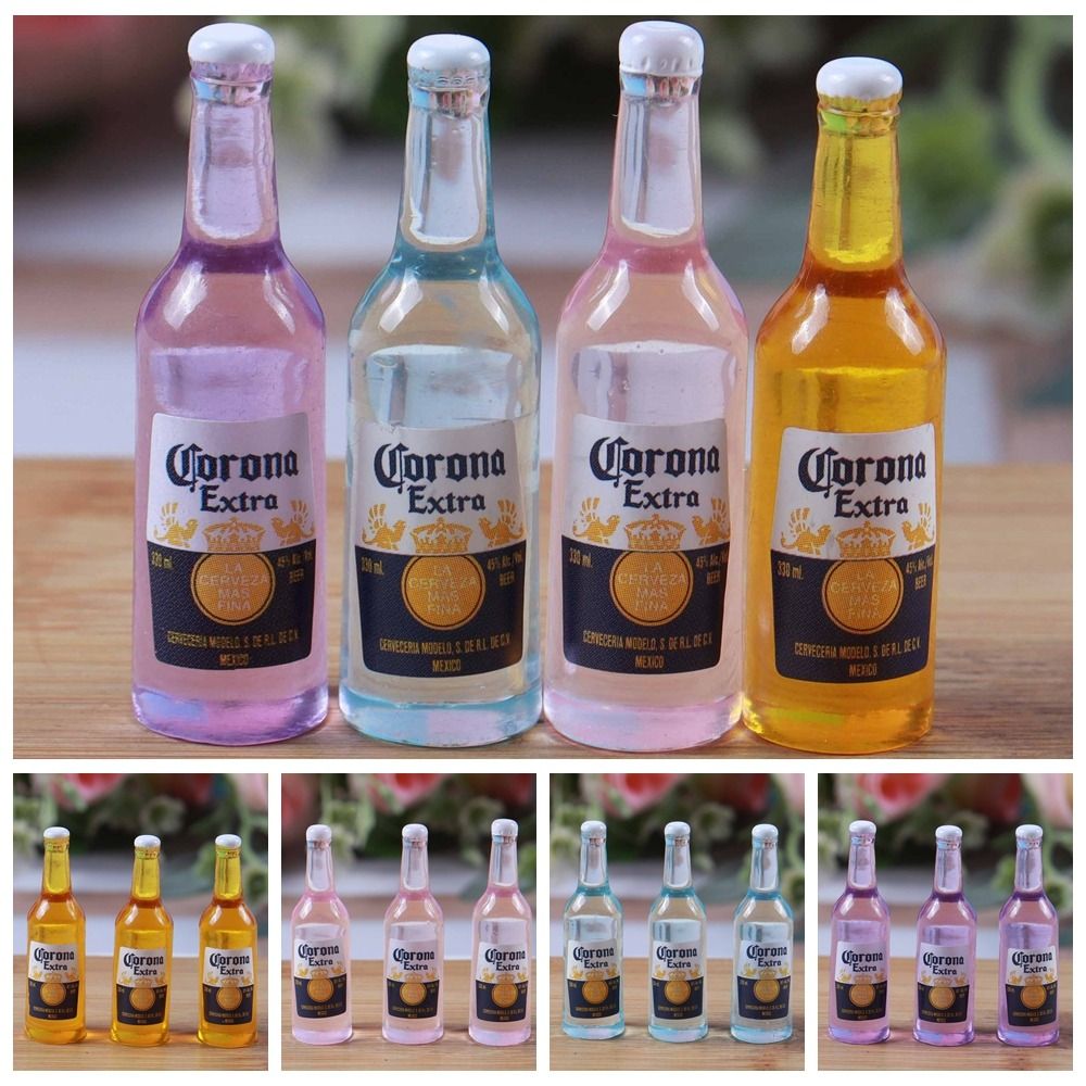 Wine Y Beer - 3pcs Simulation Wine Bottle Model Mini