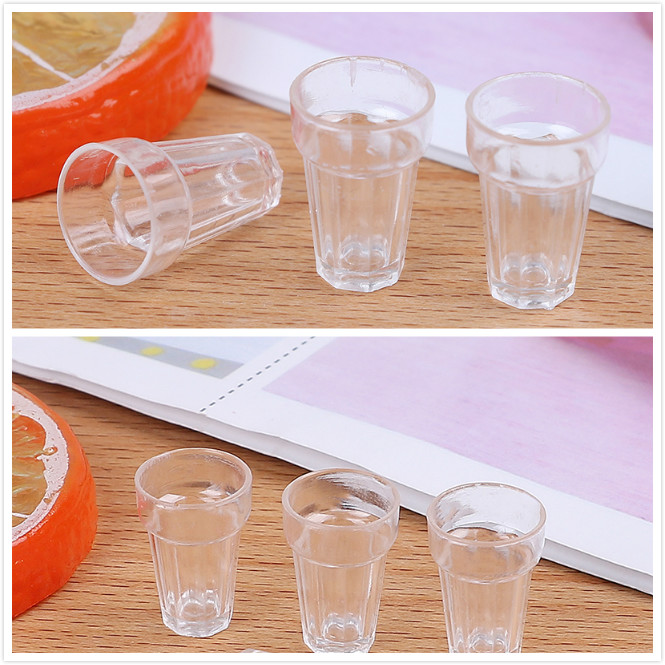 Wine Y Beer - 4pcs/set Resin Transparent Home Glass Model