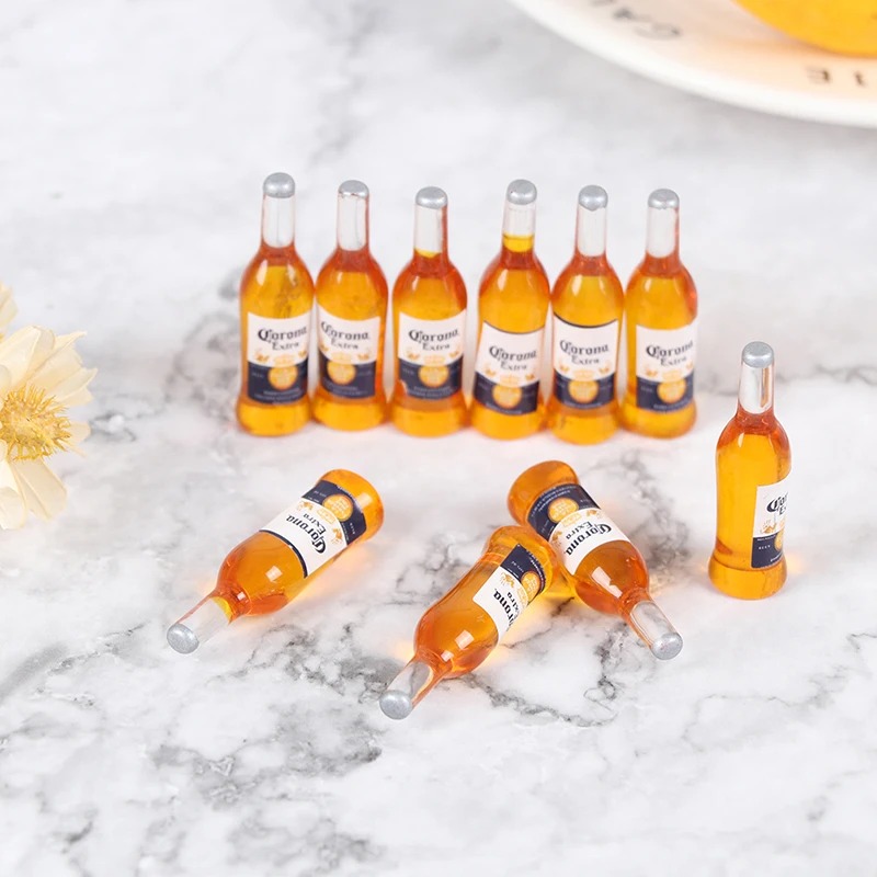 Wine Y Beer - 10Pcs 1:12 Scale Mini Resin Beer