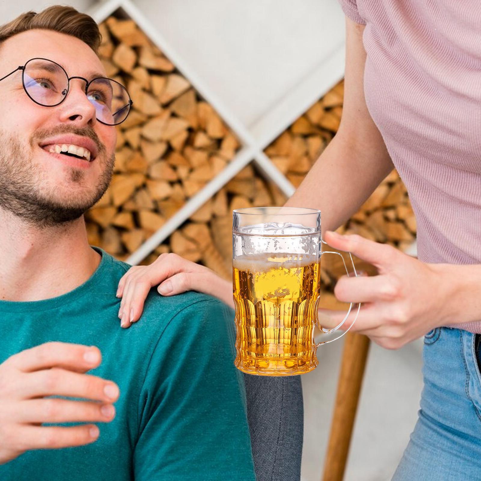 450ml Funny Fake Beer Mug Real - Beer Mug Handled review and price