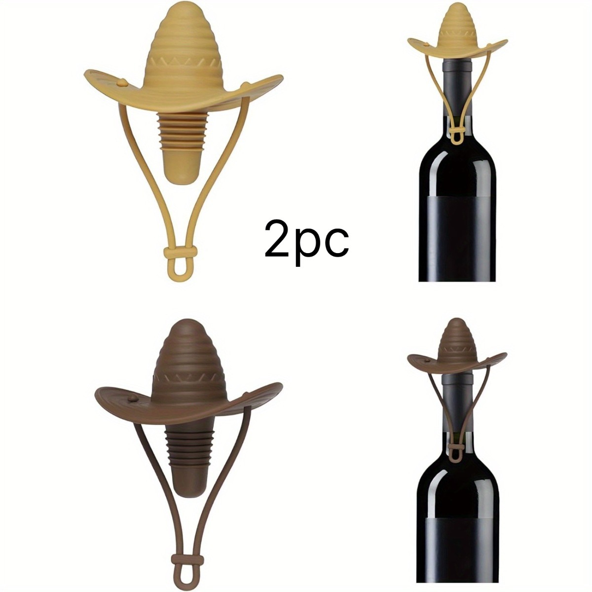 Cowboy Hat Wine Bottle Stopper - Wine Beer Hat review and price