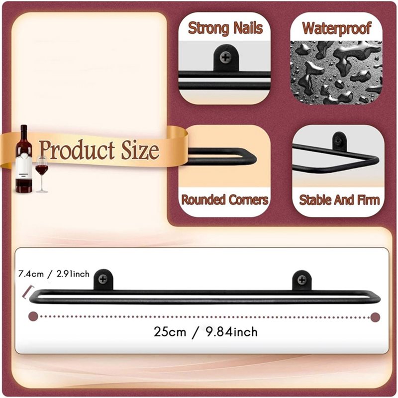 AB66-6 Pcs Wall Mounted Wine R - Wine Rack Wall Mount review and price