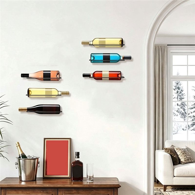 AB66-6 Pcs Wall Mounted Wine R - Wine Rack Wall Mount review and price