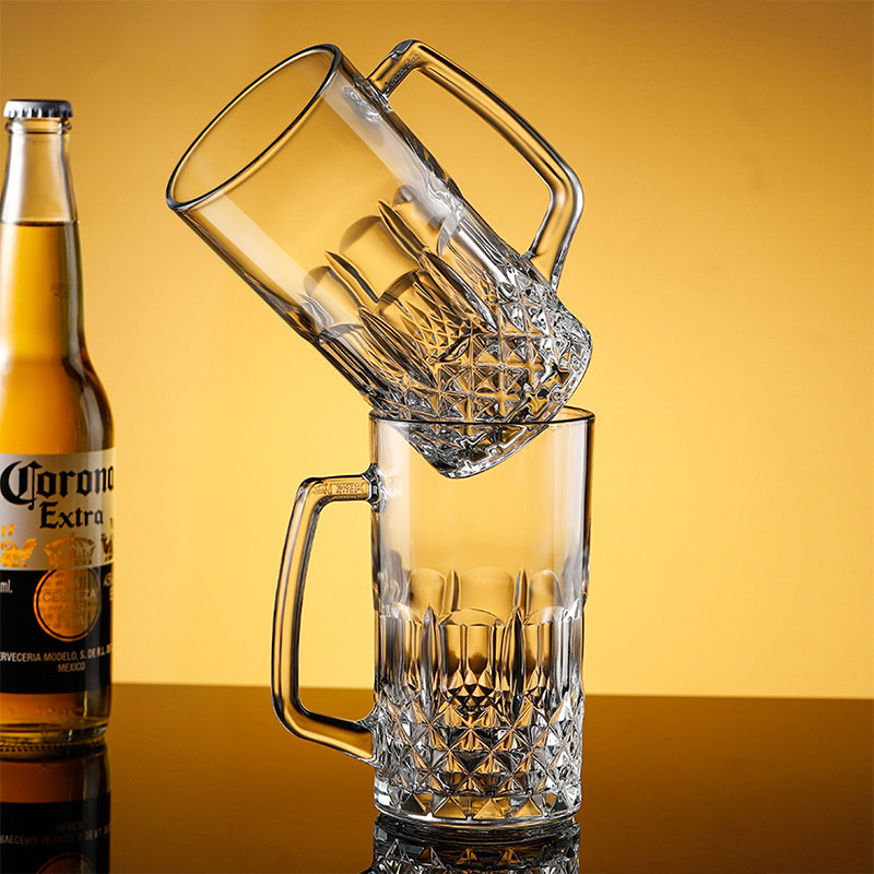 600ml/1000ml Beer Glass with H - Beer Mug Handled review and price