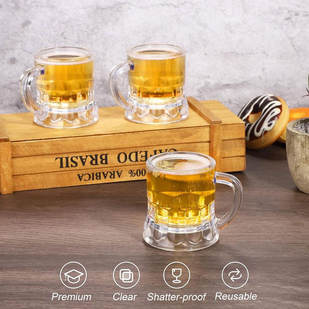 10PCS 30ml Beer Cup Small Hand - Beer Mug Handled review and price