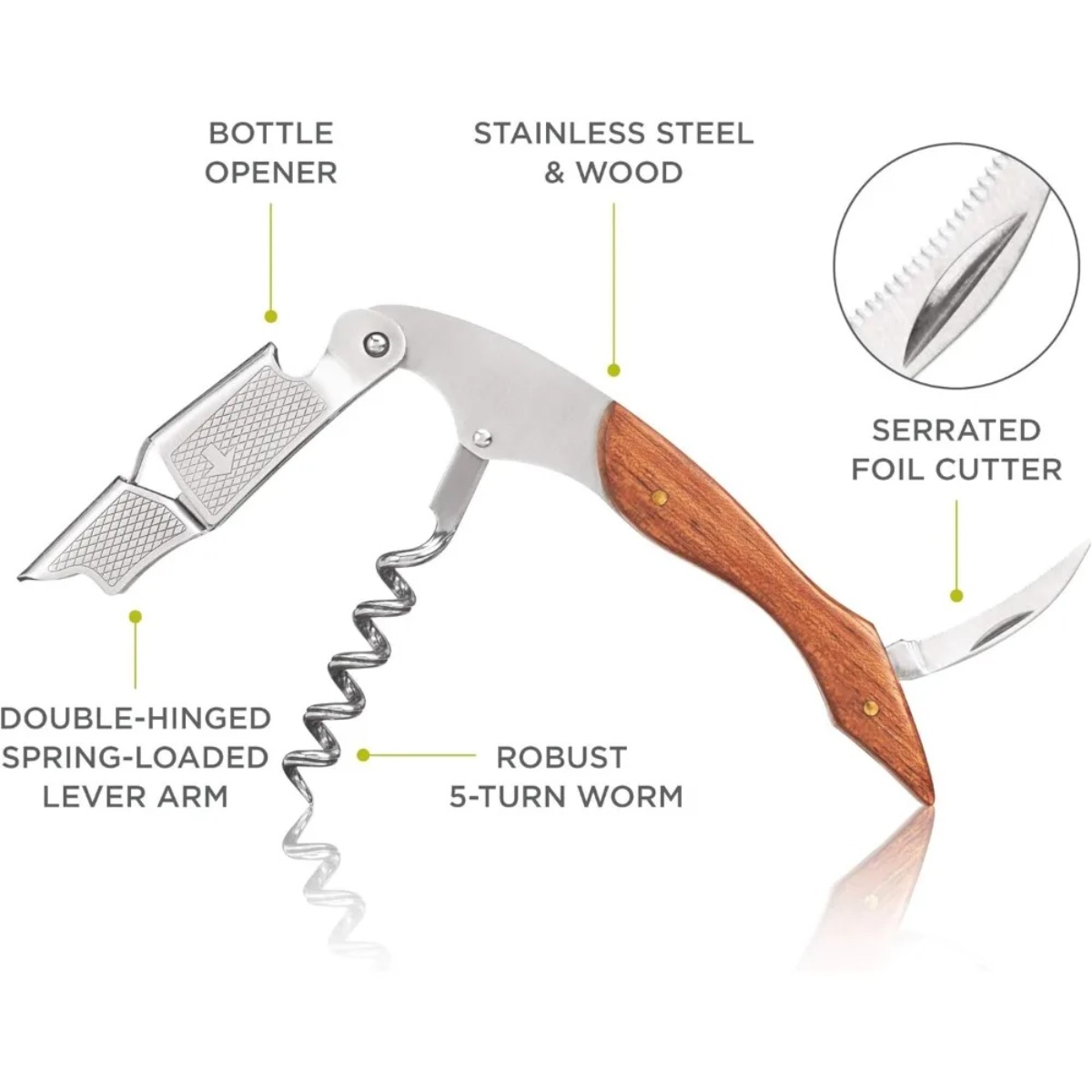 1PC Spring Loaded Double Lever - Cork Screw Lever review and price