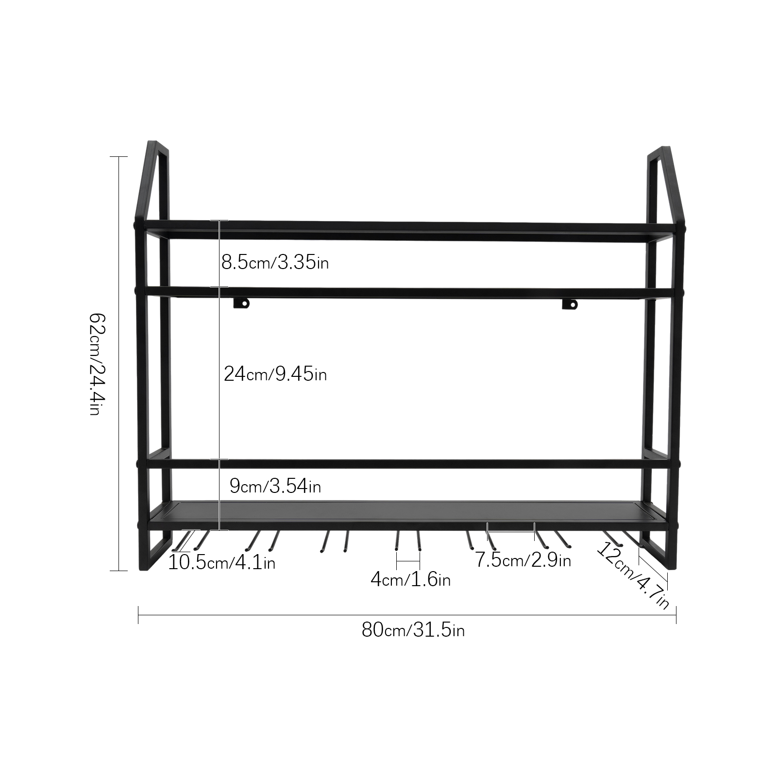 Double-layer Wine Rack Wall-Mo - Wine Rack Wall Mount review and price