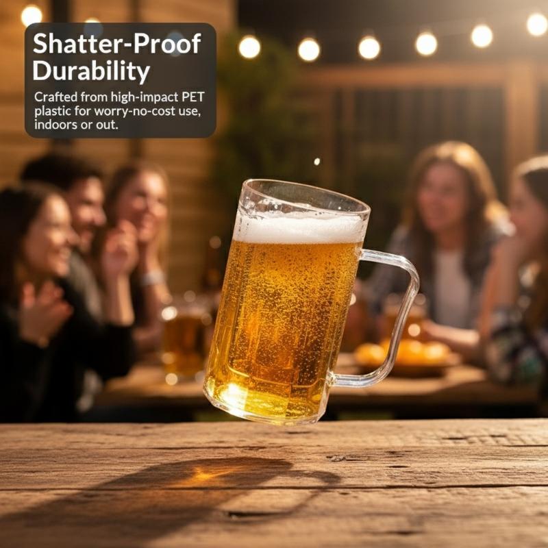 Stylish Acrylic Beer Mug with  - Beer Mug Handled review and price