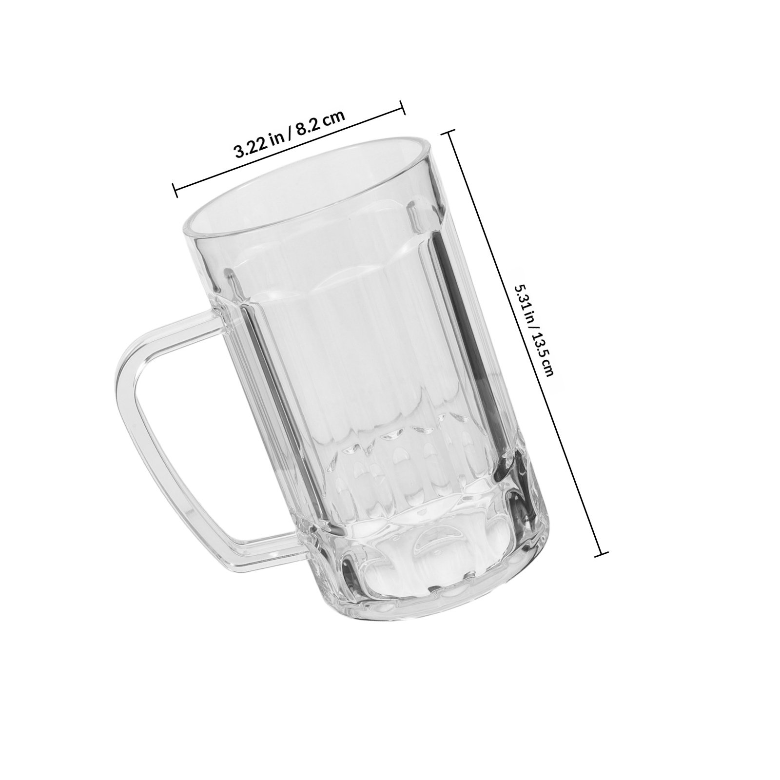 Acrylic Beer Cup Household Bee - Beer Mug Handled review and price