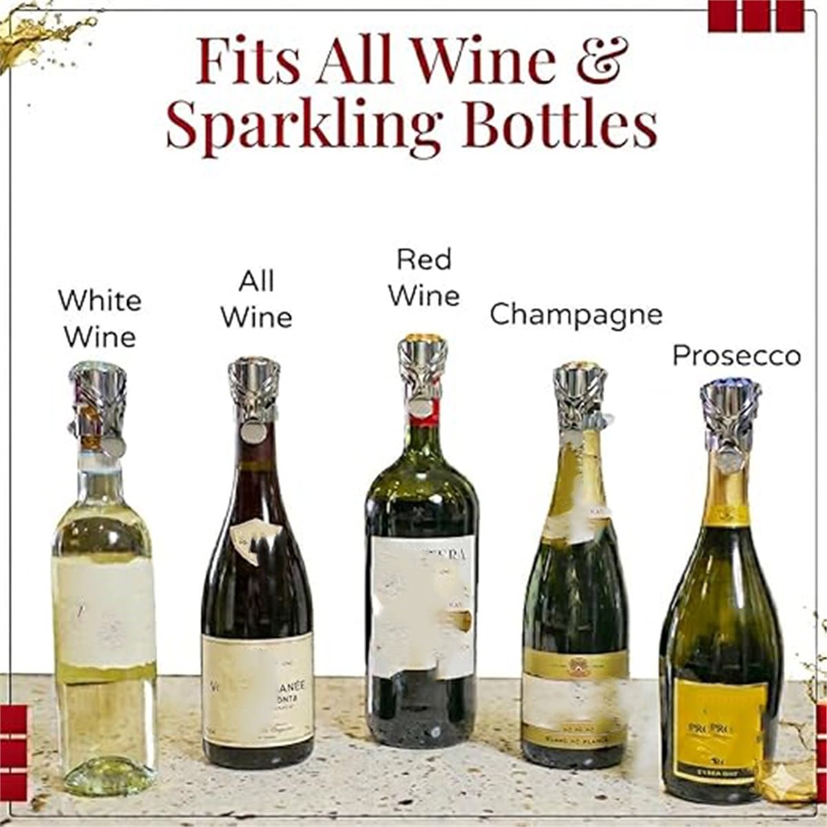 (A02R] 2Pcs Wine Stopper & Cha - Wine & Beer Quito review and price