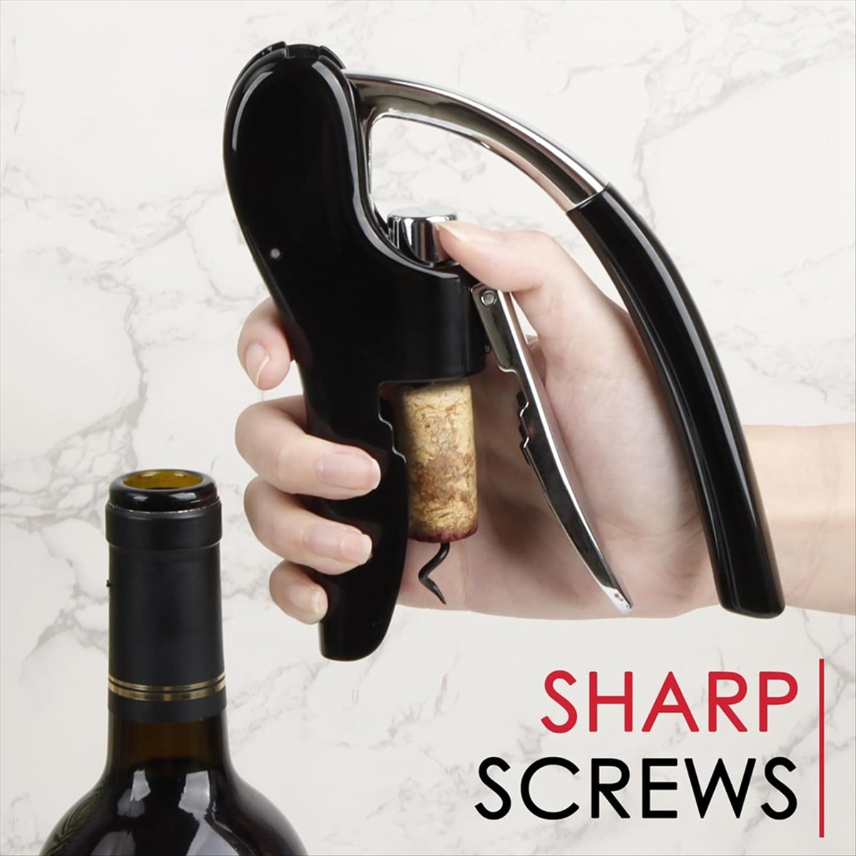 A24I Stainless Steel Wine Bott - Cork Screw Lever review and price