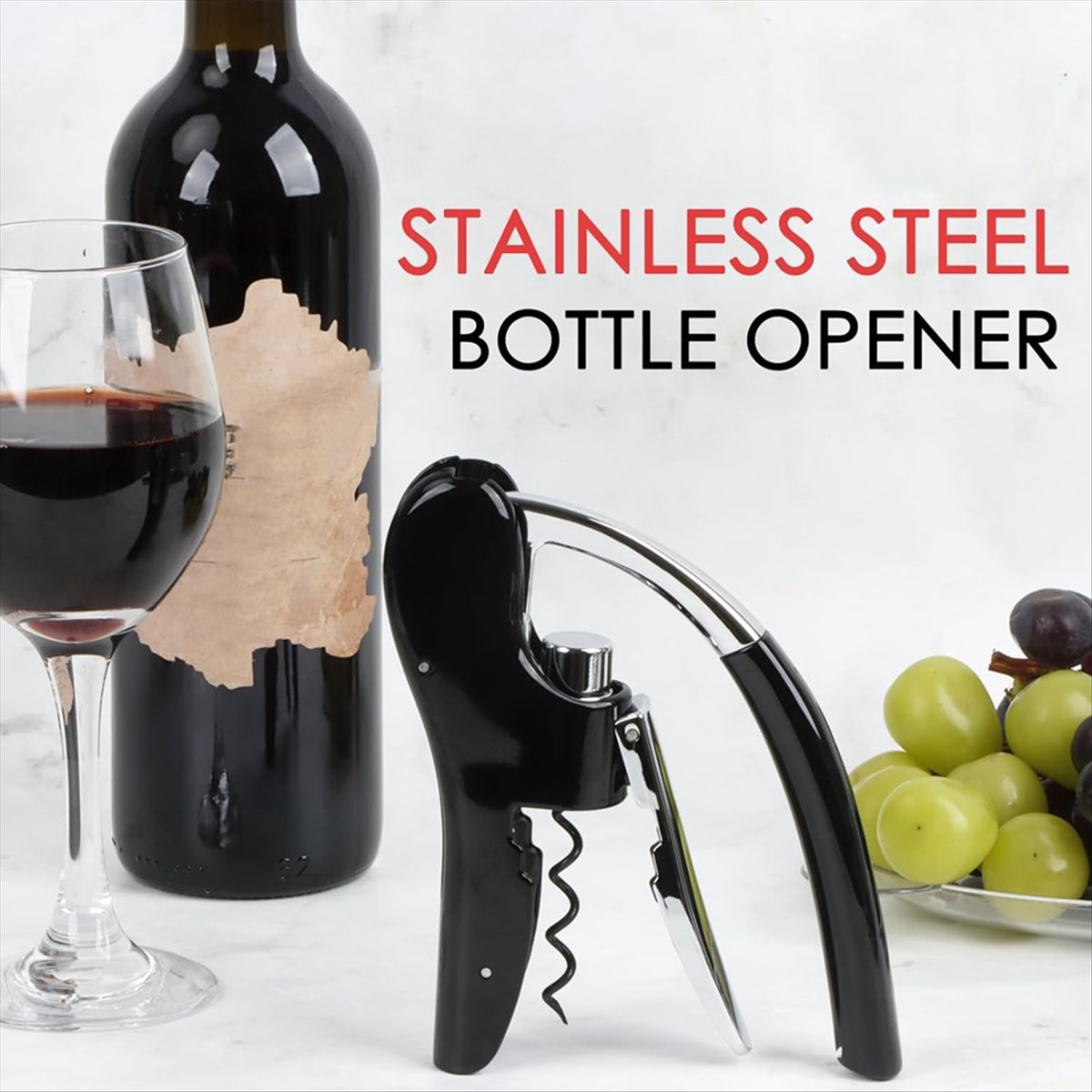 A24I Stainless Steel Wine Bott - Cork Screw Lever review and price