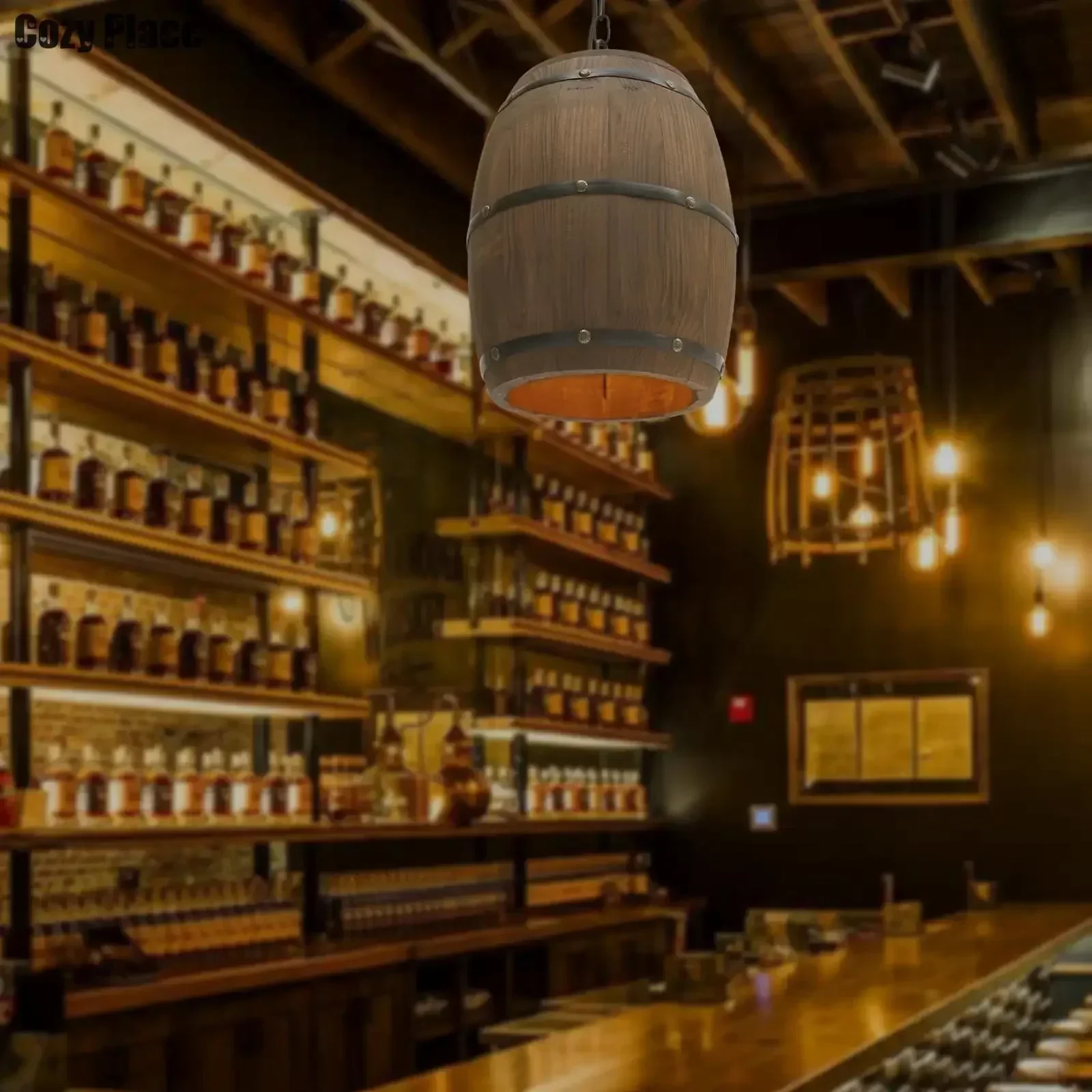 Rustic Lamp Vintage Chandelier - Wine & Beer Quito review and price