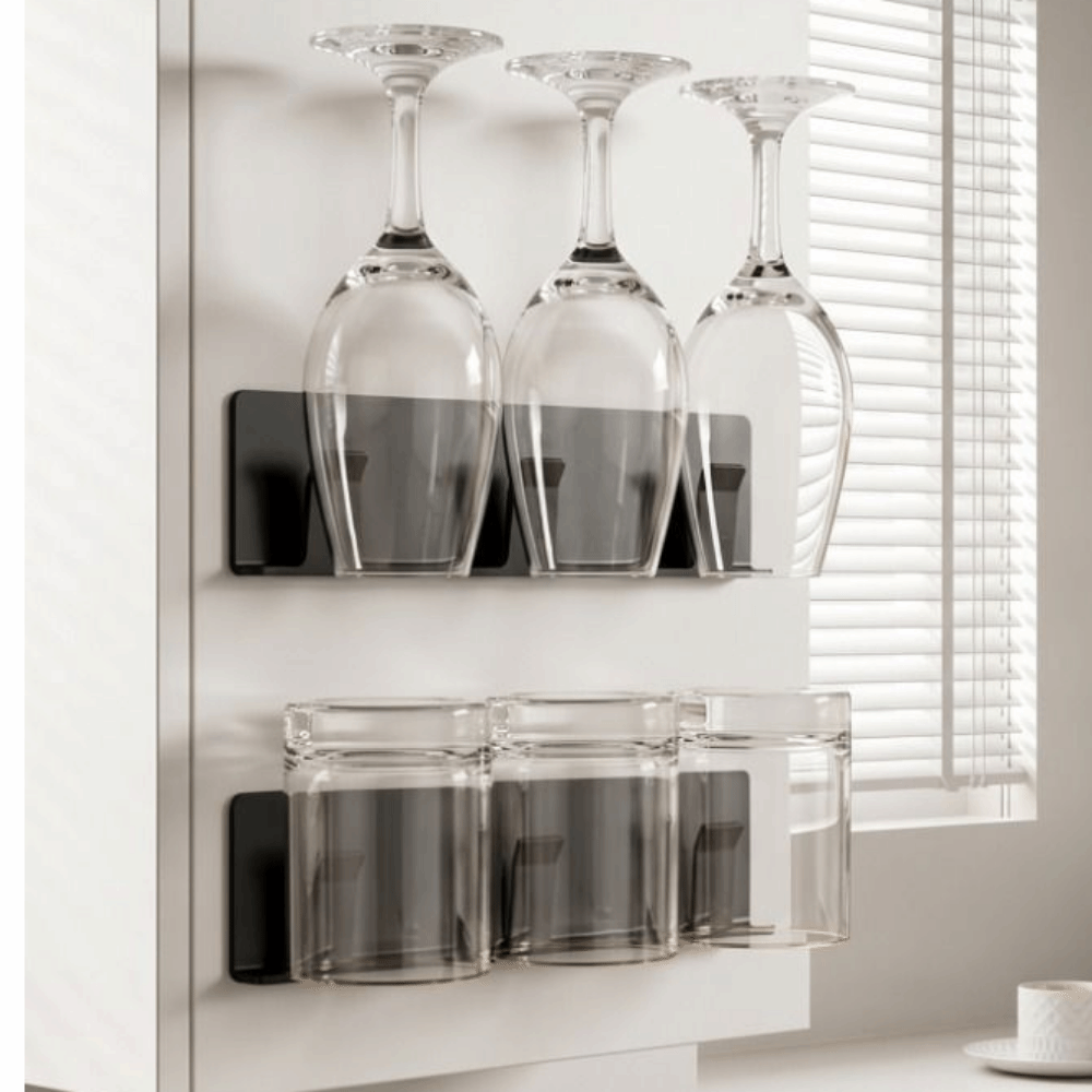 2PCS Plastic Inverted Wine Gla - Wine Rack Wall Mount review and price