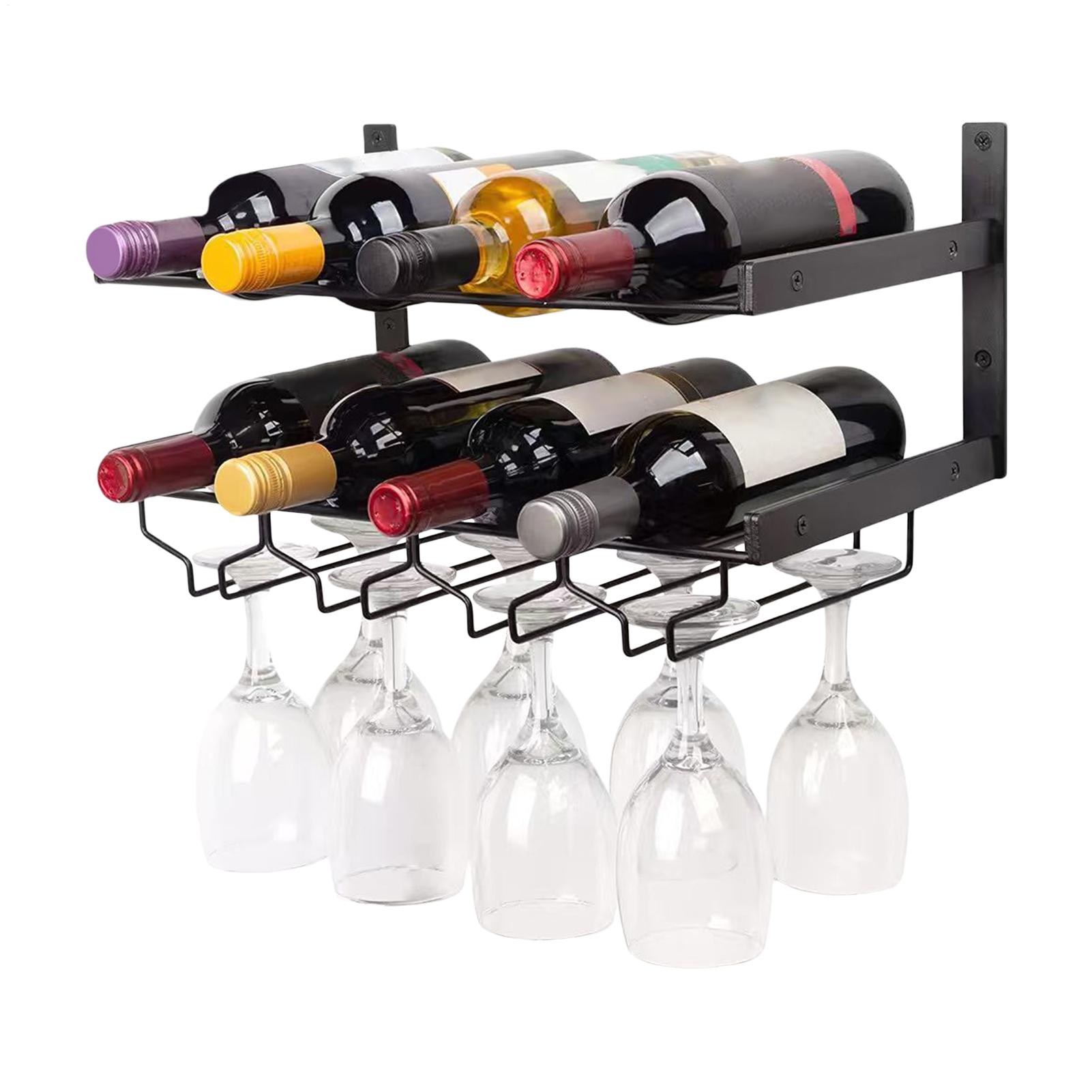 Wall Mounted Wine Rack Double- - Wine Rack Wall Mount review and price